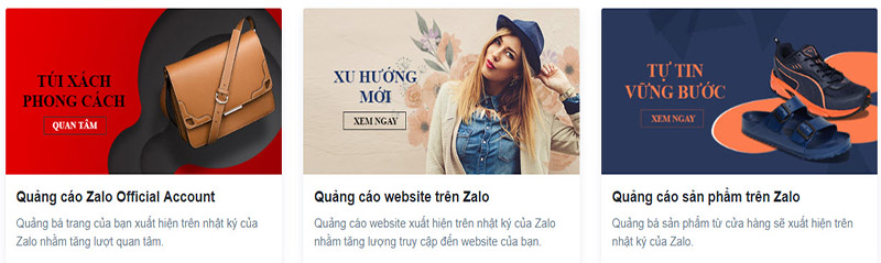 Các mẫu quảng cáo zalo