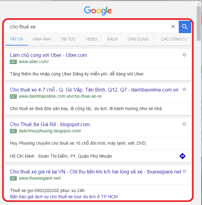 quảng cáo google adworld